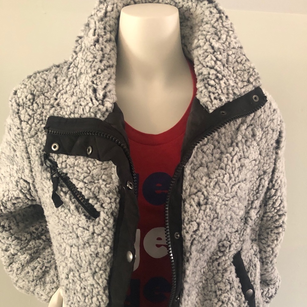 Blank NYC teddy bomber jacket